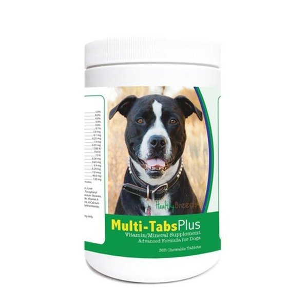 Healthy Breeds Healthy Breeds 840235140573 Pit Bull Multi Vitamin Plus Chewable Tablets; 180 Count 840235140573